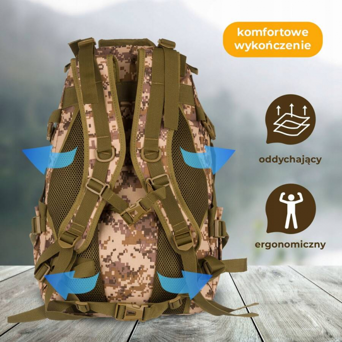 Rucsac militar ușor din material nailon - Peterson BL075-9024 DESERT DI [13]