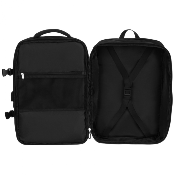 Rucsac negru de călătorie, perfect pentru bagajul de mână în avion - Peterson PTR-PTN 24421-5074 BLACK [17]