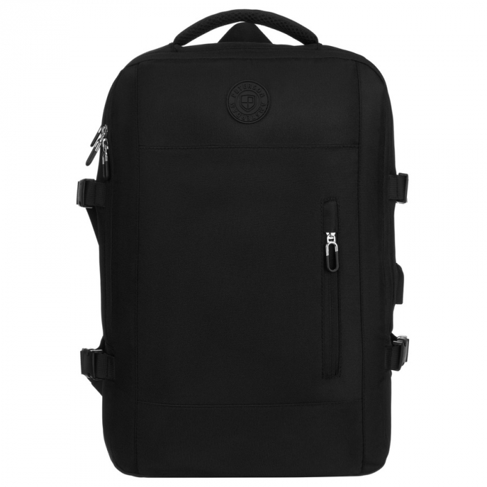 Rucsac negru de călătorie, perfect pentru bagajul de mână în avion - Peterson PTR-PTN 24421-5074 BLACK [5]