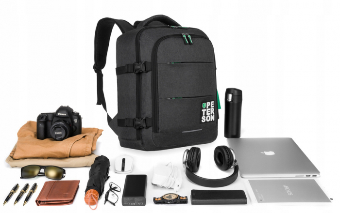 Rucsac spațios, de călătorie, cu spațiu pentru un laptop - Peterson PTR-PTN PLG-01-T [5]