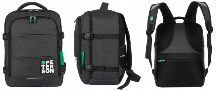 Rucsac spațios, de călătorie, cu spațiu pentru un laptop - Peterson PTR-PTN PLG-01-T [4]