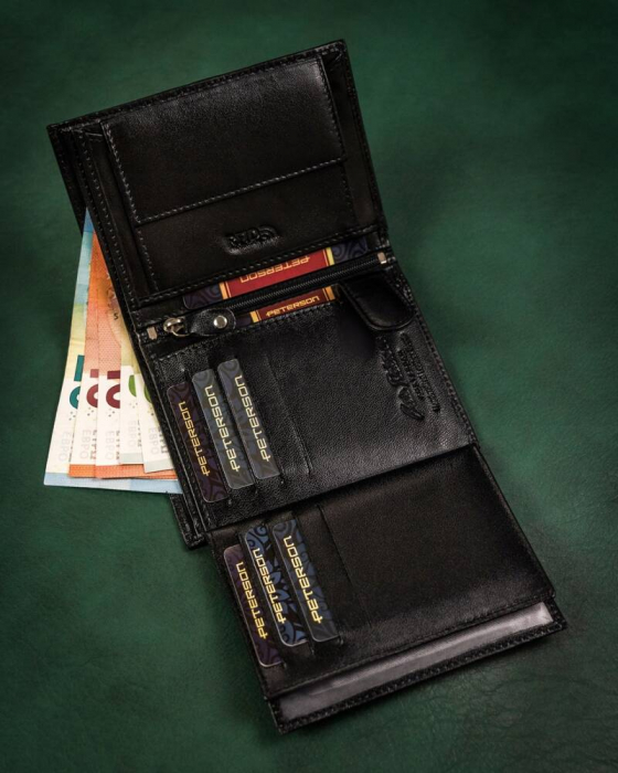 Set cadou pentru barbati , portofel si breloc din piele naturala Peterson PTR-PTN SET-M-N4-KCS [9]