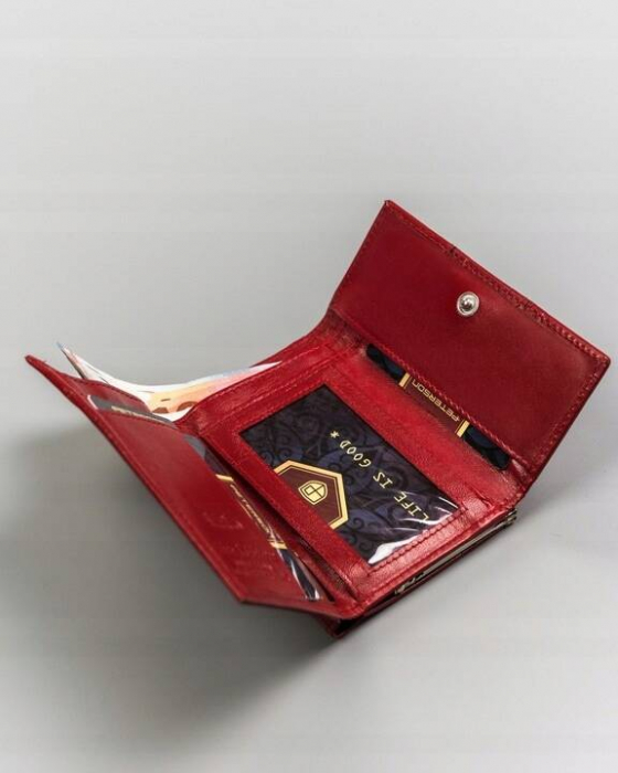 Set cadou portofel dama din piele naturala Peterson si parfum 50 ml Peterson Velvet PTR-PTN ZD32 [6]
