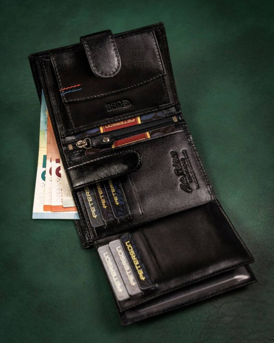 Set cadou portofel din piele pentru bărbați și breloc - Peterson PTR-PTN SET-M-1542L-KCS [8]