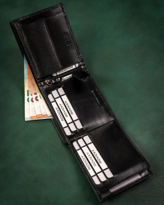 Set cadou portofel din piele pentru bărbați și breloc - Rovicky PTR-R-SET-M-N992-KCS [7]