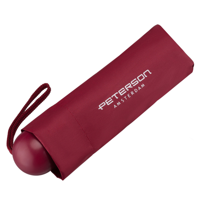 Składany mini parasol podróżny w czerwonym kolorze - Peterson [6]