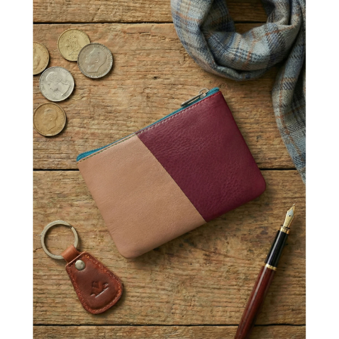 Skórzane, patchworkowe etui na klucze [6]