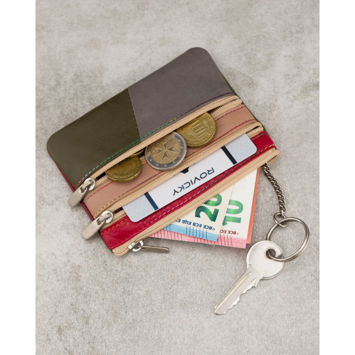 Skórzane, patchworkowe etui na klucze [5]