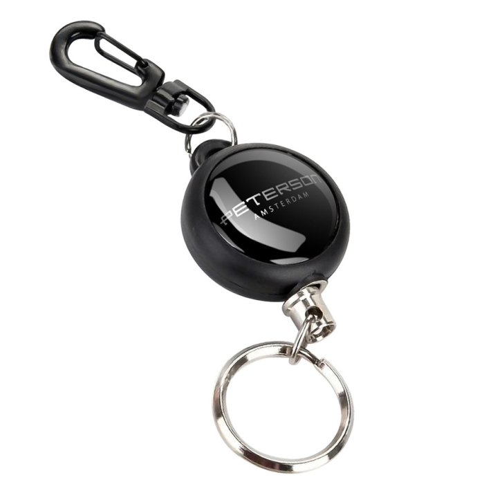 Skórzany brelok do kluczy w kształcie serca— Peterson [5]