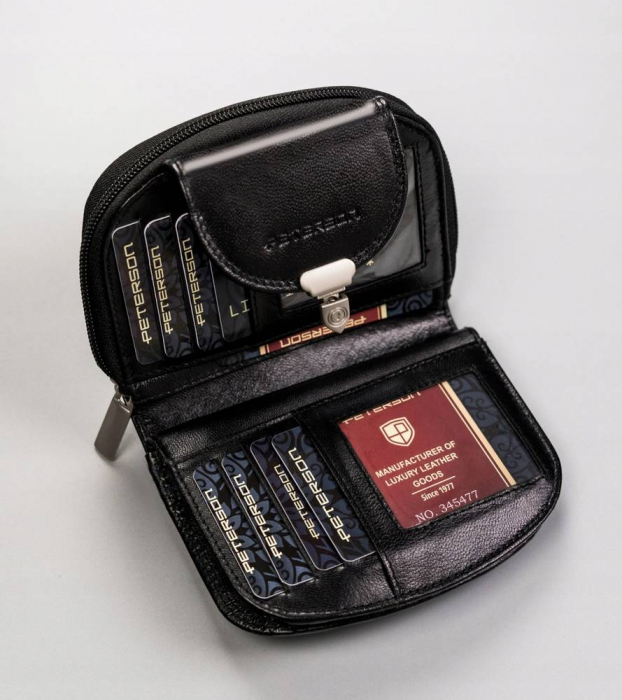 Portofel dama din piele naturala Peterson PTR-PTN RD-28-GCL BL [7]
