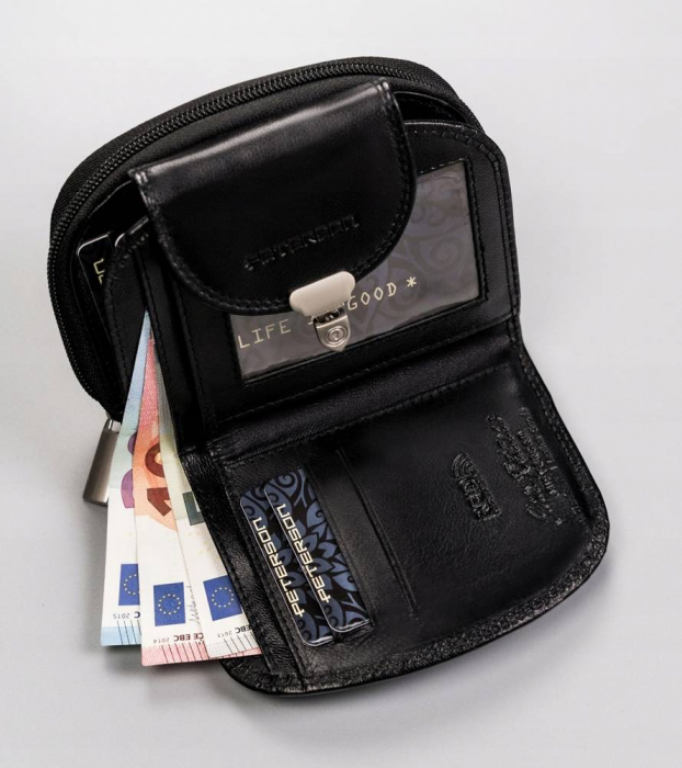Portofel dama din piele naturala Peterson PTR-PTN RD-28-GCL BL [8]
