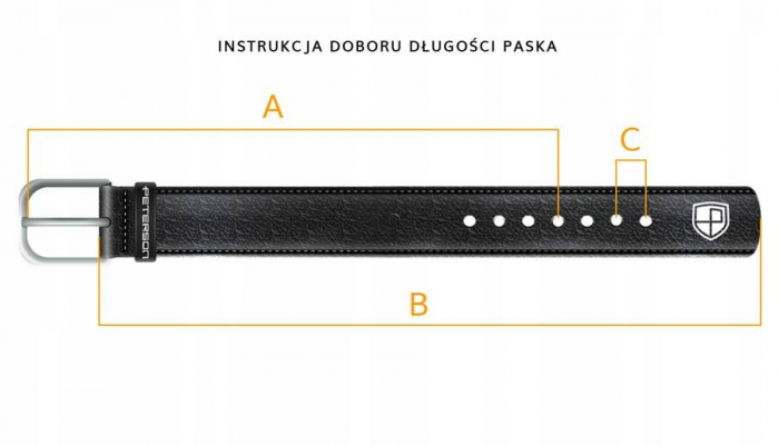 Curea barbati din piele naturala Peterson PTR-PTN SSK-7-120 BRA [5]
