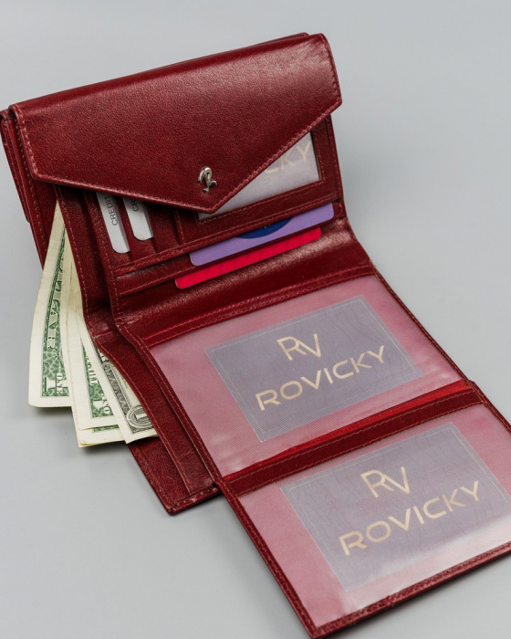 Portofel dama din piele naturala Rovicky PTR-N210-RBA [11]