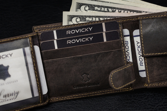 Portofel barbati din piele naturala Always Wild N0035-CHM-8700 BR [8]