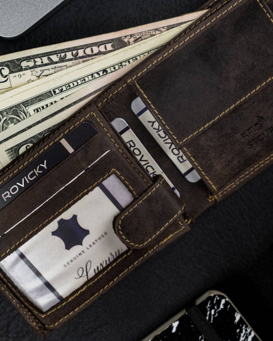 Portofel barbati din piele naturala Always Wild N0035-CHM-8700 BR [11]