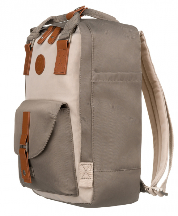 Rucsac sport cu compartiment pentru laptop - LuluCastagnette PTR-NANO GRIS/ECRU [5]