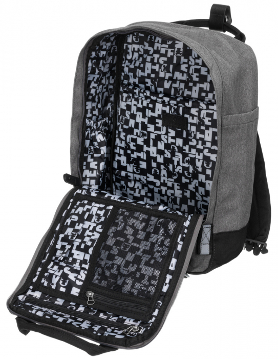Rucsac sport cu compartiment pentru laptop - LuluCastagnette PTR-NANO GRIS/NOIR [6]