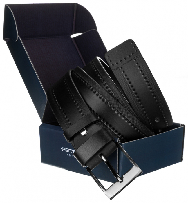 Curea barbati din piele naturala Petereson PTR-PTN PRS-06-G-115-BR [2]