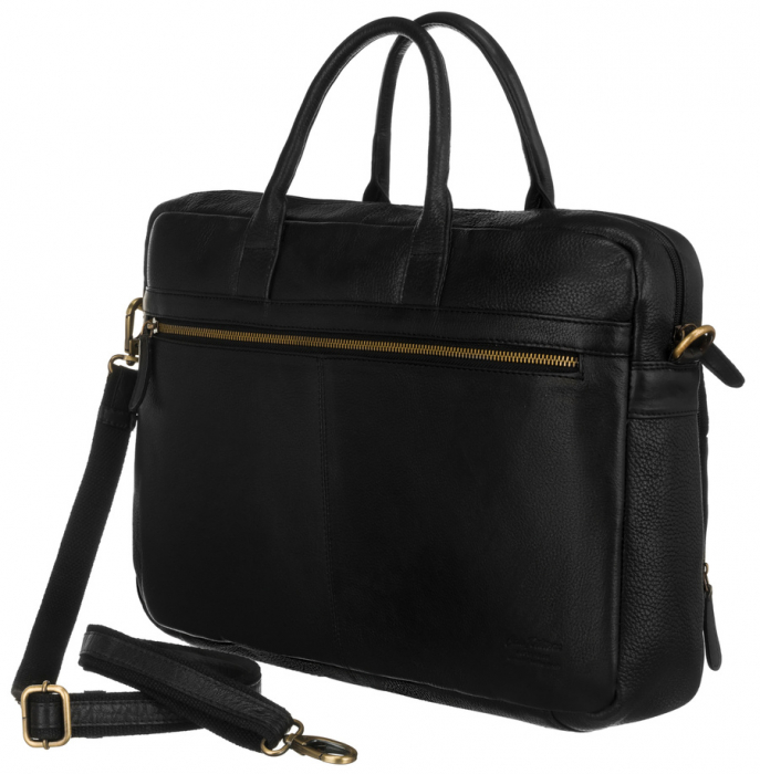 Geanta pentru laptop incapatoare pentru barbati din piele naturala - Peterson PTR-PTN LAP-513-NDM BL [3]