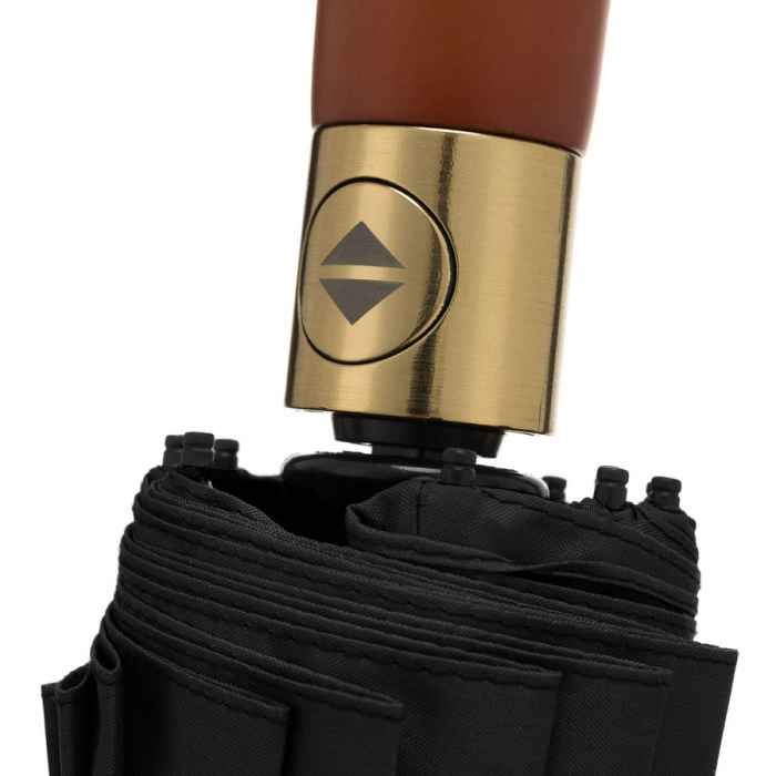 Umbrelă neagră pliabilă într-o husă elegantă - Peterson PTR-PTN UMB-01T-6089 BL [12]