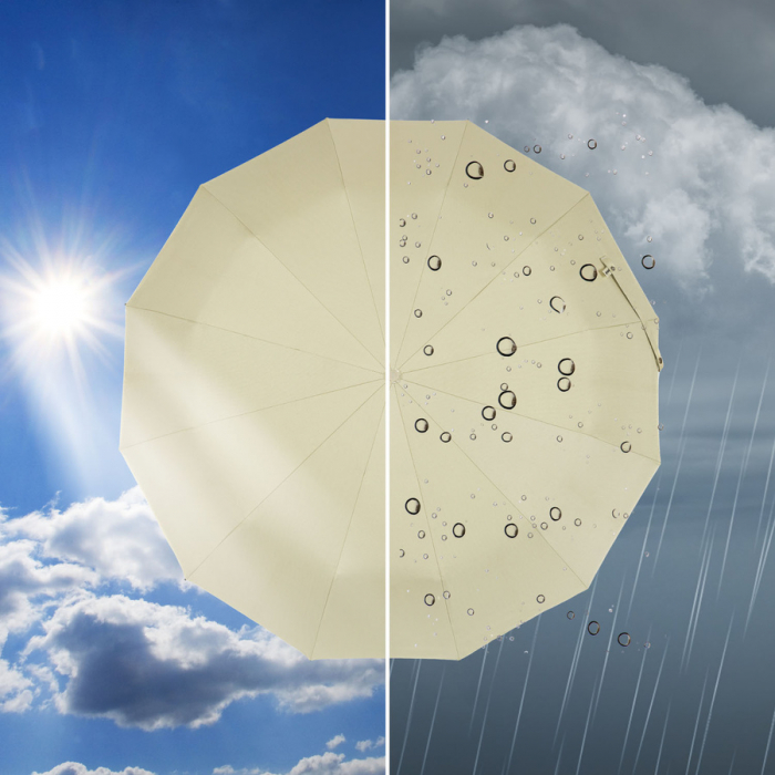 Umbrelă albă, de ploaie și soare, cu deschidere automată - Peterson PTR-PTN UMB-01T-6096 WHI [6]