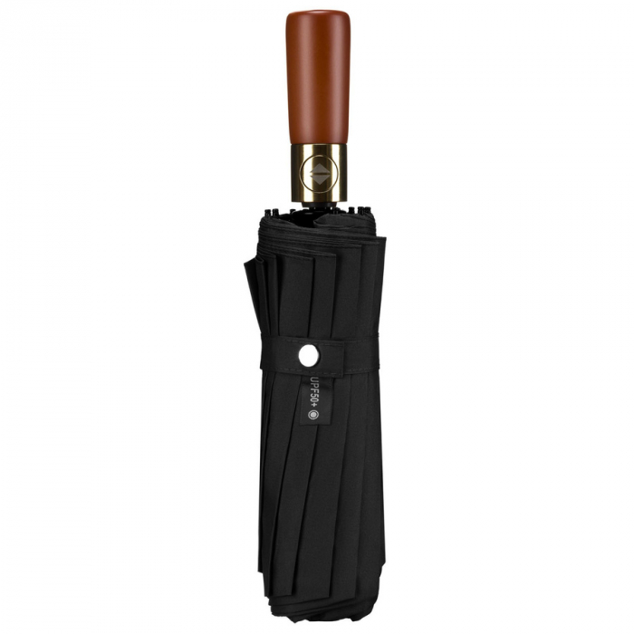 Umbrelă neagră pliabilă într-o husă elegantă - Peterson PTR-PTN UMB-01T-6089 BL [11]