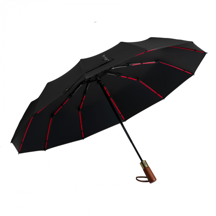 Umbrelă neagră pliabilă într-o husă elegantă - Peterson PTR-PTN UMB-01T-6089 BL [4]