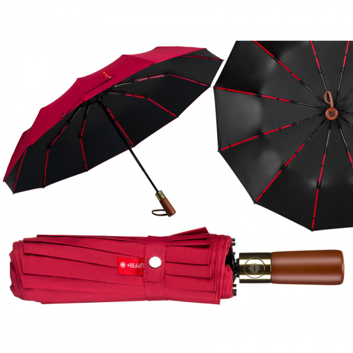Umbrelă roșie, cu deschidere automată - Peterson PTR-PTN UMB-01T-6102 RED [4]