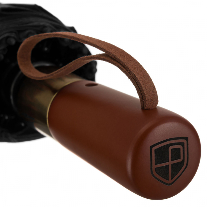 Umbrelă neagră pliabilă într-o husă elegantă - Peterson PTR-PTN UMB-01T-6089 BL [13]