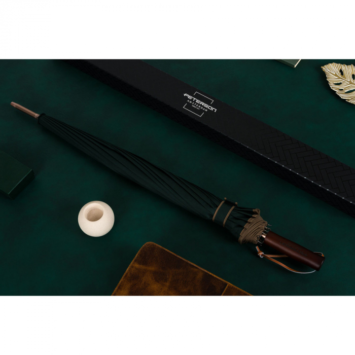 Umbrelă verde elegantă cu baldachin mare - Peterson PTR-PTN UMB-02L-6133 GRE [14]