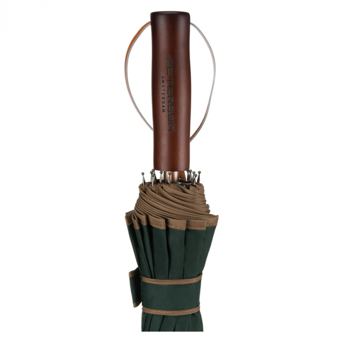 Umbrelă verde elegantă cu baldachin mare - Peterson PTR-PTN UMB-02L-6133 GRE [9]