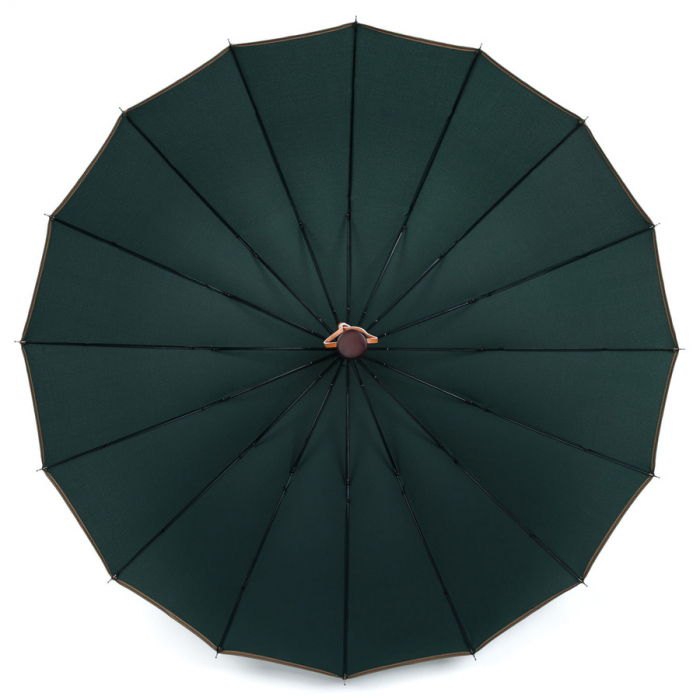 Umbrelă verde elegantă cu baldachin mare - Peterson PTR-PTN UMB-02L-6133 GRE [7]