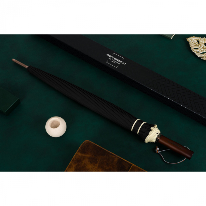 Umbrelă mare și elegantă, neagră - Peterson PTR-PTN UMB-02L-6119 BLA [12]