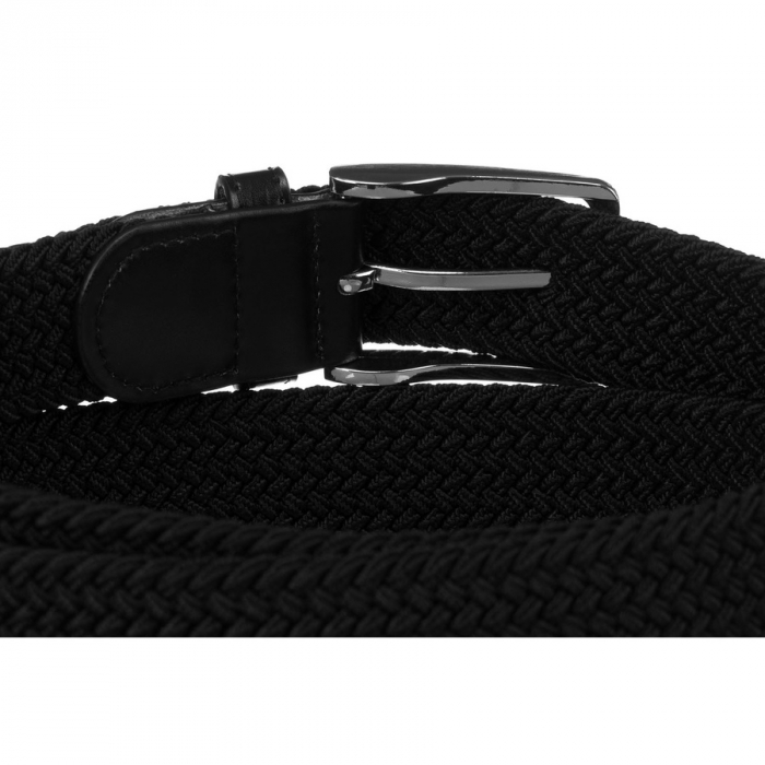 Curea neagra din material sintetic și piele ecologică - Rovicky PTR-R-PAR-PU-115-0987 BL [3]