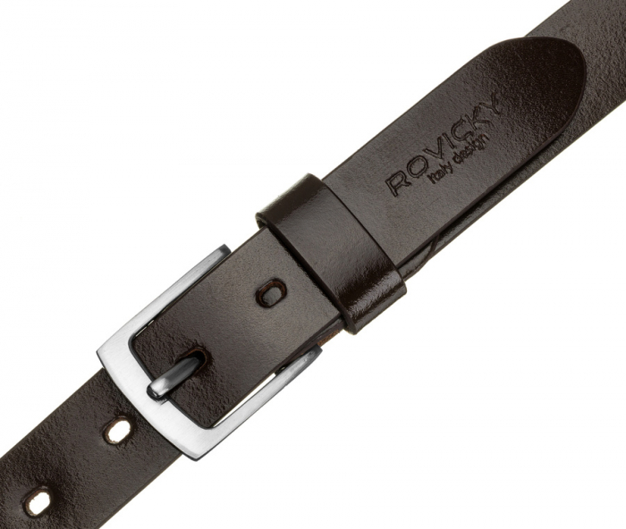 Curea barbati din piele naturala Rovicky PTR-PLW-R-1 115 BRO [6]