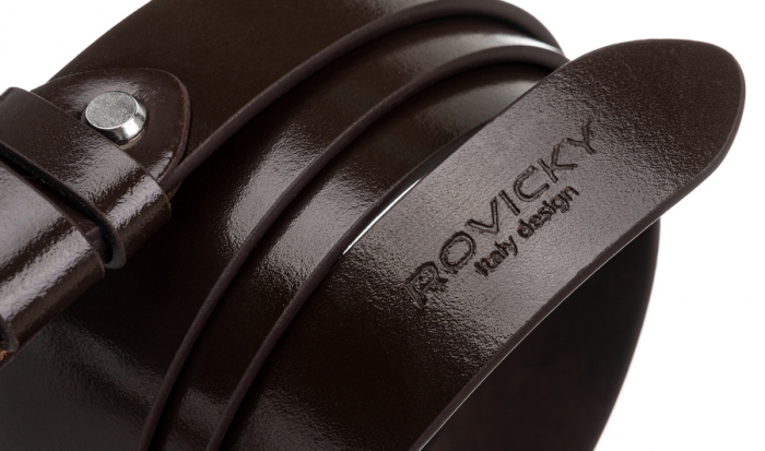 Curea barbati din piele naturala Rovicky PTR-PLW-R-1 115 BRO [5]