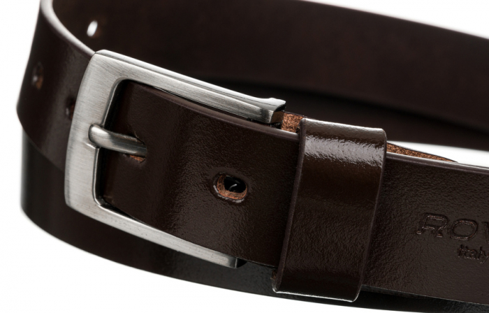 Curea barbati din piele naturala Rovicky PTR-PLW-R-1 115 BRO [4]