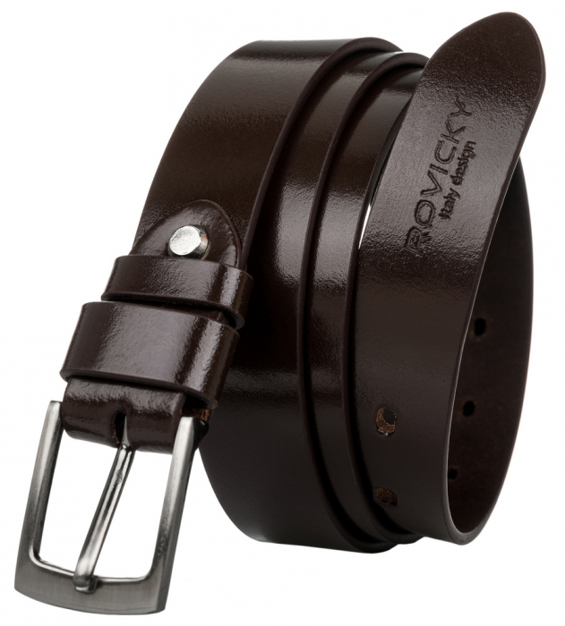 Curea barbati din piele naturala Rovicky PTR-PLW-R-1 115 BRO [1]