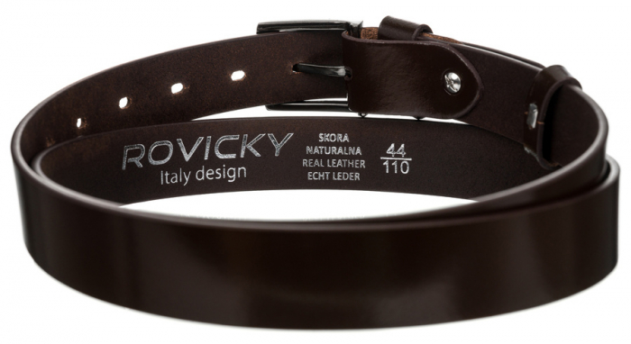 Curea barbati din piele naturala Rovicky PTR-PLW-R-1 115 BRO [3]