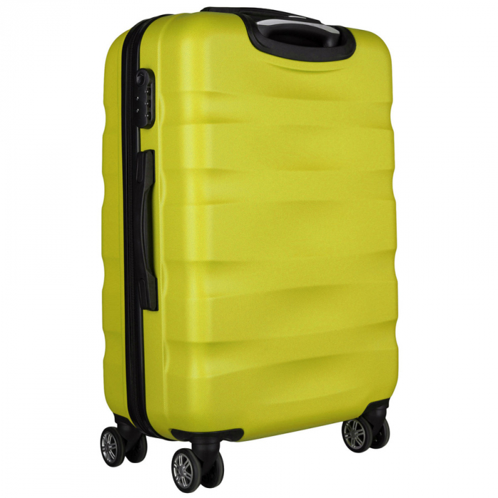 Troler mediu galben din ABS+ cu lacăt cu combinație - Peterson PTR-PTN 5806-W-M-4435 YE [3]