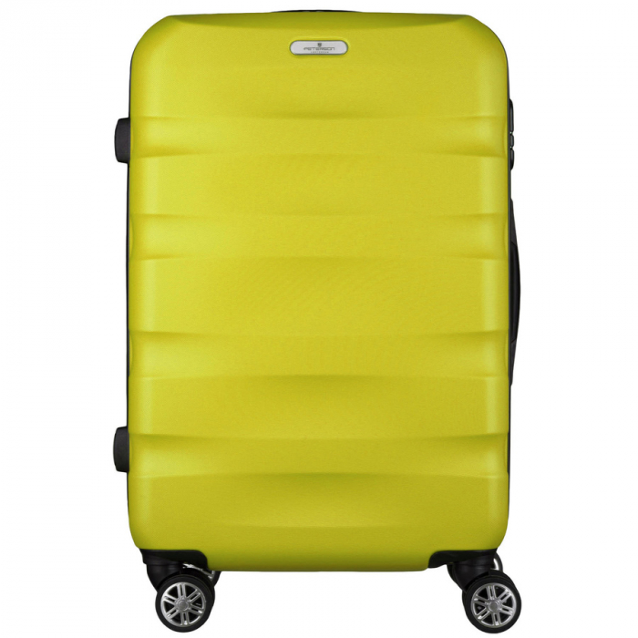 Troler mediu galben din ABS+ cu lacăt cu combinație - Peterson PTR-PTN 5806-W-M-4435 YE [1]