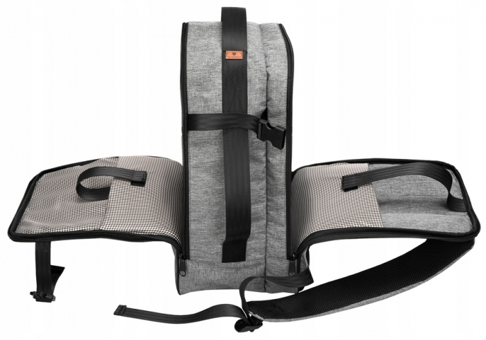 Rucsac impermeabil perfect ca bagaj de mana pentru avioane - Peterson PTR-PTN PLEC-GREY [6]