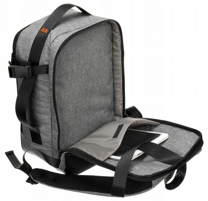 Rucsac impermeabil perfect ca bagaj de mana pentru avioane - Peterson PTR-PTN PLEC-GREY [4]