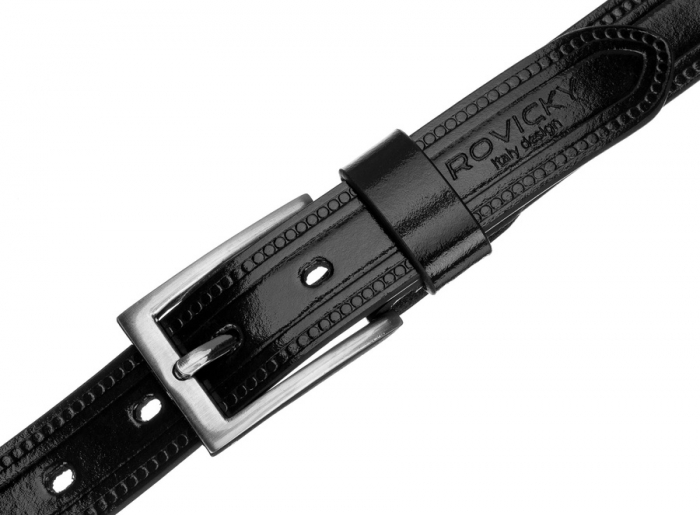 Curea barbati din piele naturala Rovicky PTR-PLW-R-7 90 BL [6]