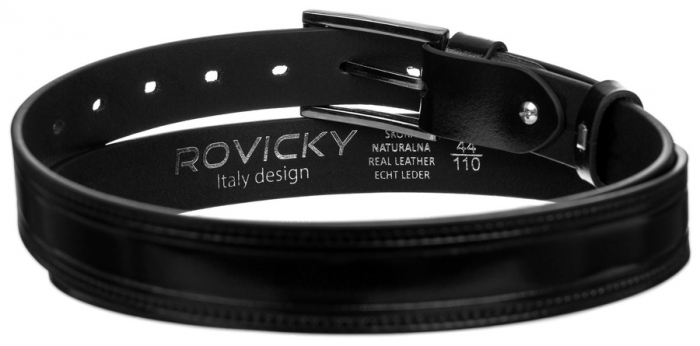 Curea barbati din piele naturala Rovicky PTR-PLW-R-7 90 BL [3]