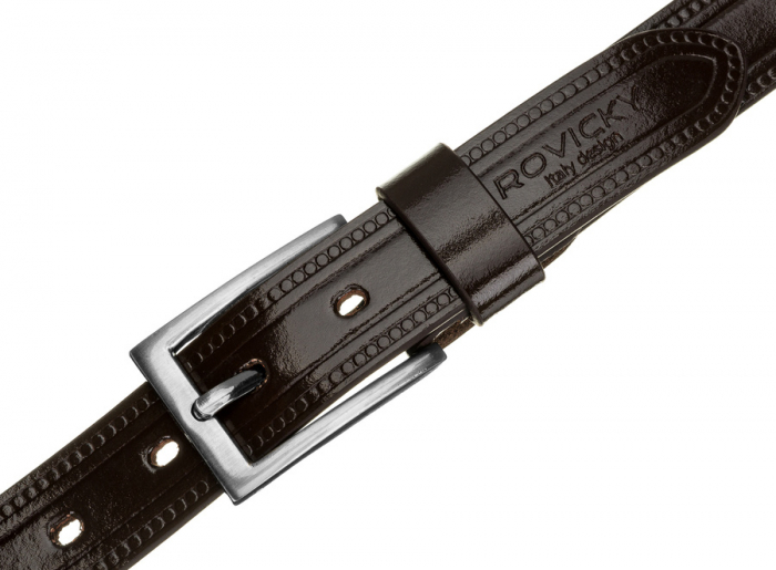Curea barbati din piele naturala Rovicky PTR-PLW-R-7 90 BRO [6]