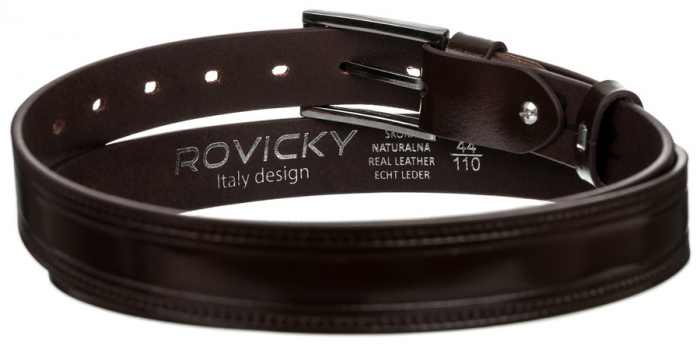 Curea barbati din piele naturala Rovicky PTR-PLW-R-7 90 BRO [3]