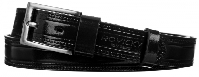Curea barbati din piele naturala Rovicky PTR-PLW-R-7 90 BL [2]