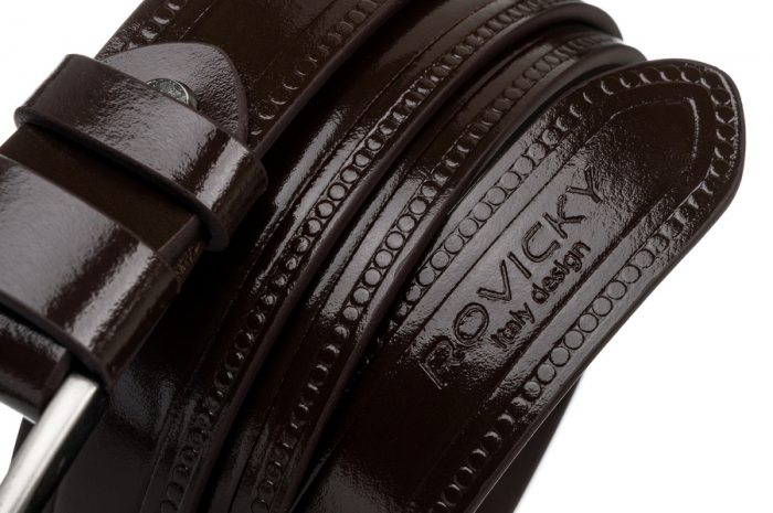 Curea barbati din piele naturala Rovicky PTR-PLW-R-7 90 BRO [5]