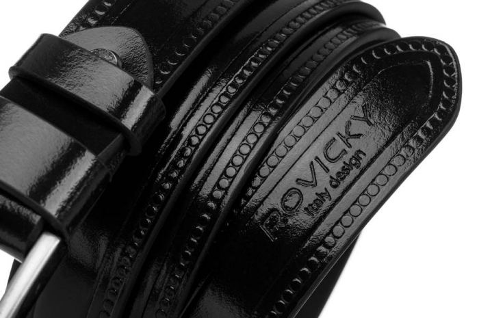 Curea barbati din piele naturala Rovicky PTR-PLW-R-7 90 BL [5]